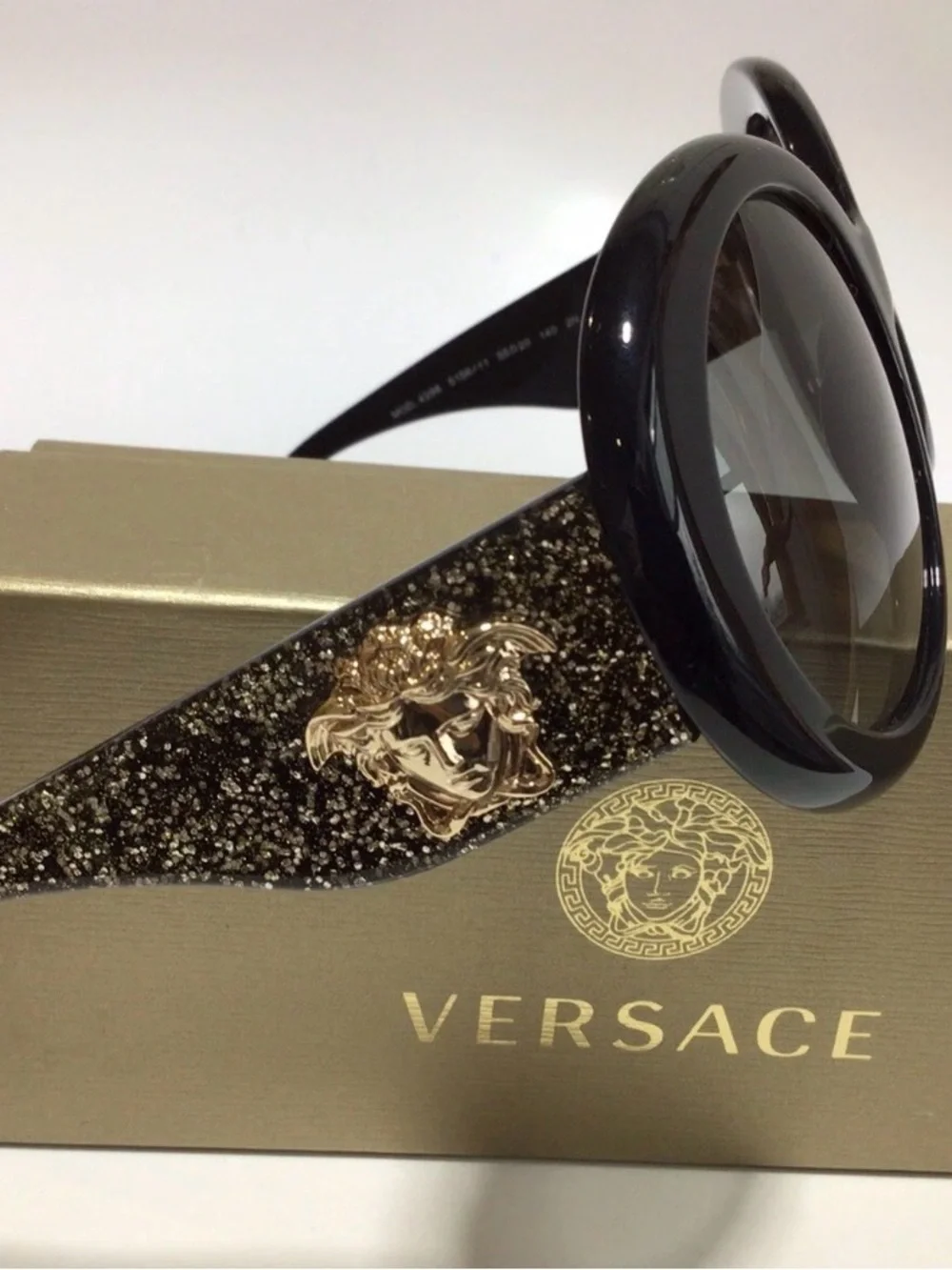 Versace Gold Medusa Black Sunglasses 🕶️